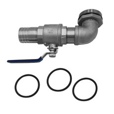 JC 2 "DN50 스테인리스 드럼 수도꼭지 w / 3 개스킷 40.5mm 콘센트, 1개