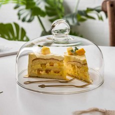케이크 뚜껑 유리돔 디저트 보관함 케익 플레이팅 투명 덮개, 2. 커버 13cm, 1개