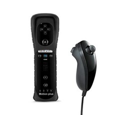 닌텐도 Wii 및 Wii U용 실리콘 케이스 교체 리모컨 Wii Motion Plus용 신제품, 15) 1 set Black, 없음