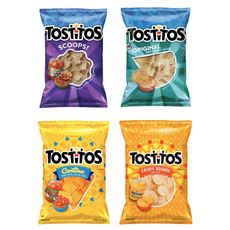 Tostitos 토스티토스 또띨라 칩 4종세트(오리지널 스쿱 크리스피 칸티나) 283.5g 각1개씩 총4개, 4개