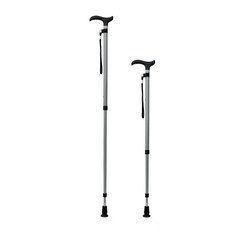 실버백세 DH-108 지팡이 충격완화 고무팁 10단계 조절식 노인 효도 선물 300g, 1개