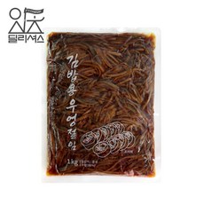 김밥용 우엉 절임 (1kg) 4mm 업소용 식당 김밥 재료, 1개, 1kg