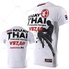 무에타이트렁크 Muay Thai 남성용 러닝 피트니스 스포츠 티셔츠 야외 복싱 레슬링 운동복 여름 여성 의류, 67.XJ2517  S, 1개