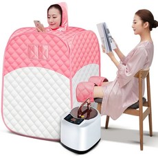 1인용 김나는 전신 가정용 사우나 찜질방 베이직 레드 급속가열, 2인용 익스트림 모델스타 독일 브랜드 습기와