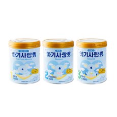 아기사랑 수 1단계 2단계 3단계 3캔 남양유업, 750g, 3개