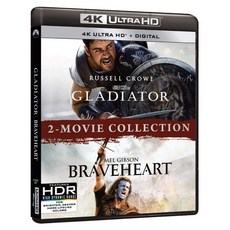 글래디에이터/브레이브하트 2 무비 컬렉션 4K UHD 영어