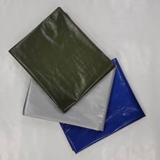 타포린 캠핑 바닥 방수포 대형 그라운드시트, 블루+실버