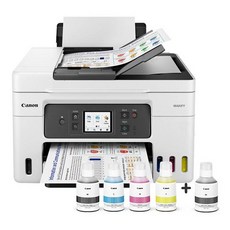 캐논 맥시파이 비즈니스 무한 팩스 복합기 GX4091 + 정품잉크 컬러 4종 + 흑백 세트, 화이트/gx4091