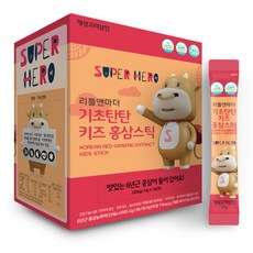 리틀앤마더 기초탄탄 키즈홍삼 홍삼스틱 10g 100포 어린이홍삼 건강기능식품, 1개