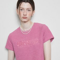 9/27 예약배송 라티젠 L3 NEEDLEWORK TERRY T-SHIRT PINK