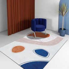 북유럽풍 디자인 모던 심플 원룸 러그 매트 카페트, JC-07_100 × 200CM