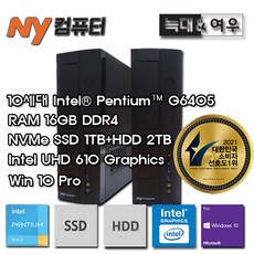 엔와이컴퓨터 10TH HC-N6405S-STMR+10PRO+주변기기(G6405/16GB/SSD1TB+2TB/UHD610/WIN10PRO) - g6405