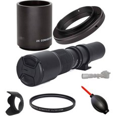 OPTURA HD OPTICS 500mm1000mm f8 수동 망원 니콘 Z 마운트 카메라 Z50 Z5 Z6 Z6와 호환II Z7 Z7IIZ9ZFC블랙