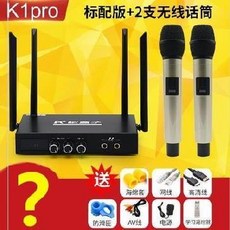 턴테이블 노래창고 오프라인 네트워크 노래반주기 wifi일체형 케이스 광장 마이크 주크박스 k노래 기셀프 포함, T03-K1스탠다드버전+2개 무선마이크