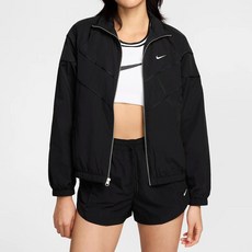 [국내매장판] 나이키 윈드러너 여성 루즈 UV 우븐 풀집 재킷 검정 TDNK00005-FV6305-010