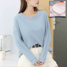 티셔츠 캡내장 편한 넉넉 루즈핏 홈웨어 일체형 골지