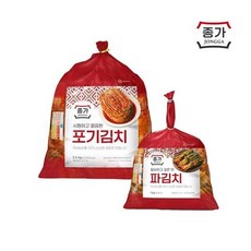 종가 종가집 중부식 포기김치 5.5kg + 파김치 1kg, 2개