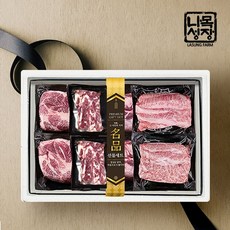 [나성목장]스페인 귀족흑돼지 이베리코 베요타 선물세트 8호(목살+갈비살+항정살+악어살+황제살+갈매기살 부위별 200g*2팩씩 총 12팩 2.4kg), 1개
