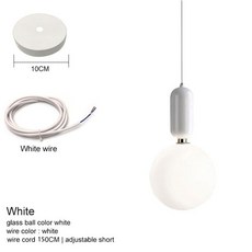 미니샹들리에 조명 현대 펜던트 럭셔리 골드 유리 공 전등 갓 다이닝 룸 침실 서스펜션 데코 기구, 흰색, 유리 공 25cm, 따뜻한 화이트