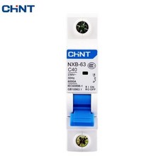 CHNT CHINT NXB63 미니어처 회로 차단기 AC 230 V 400V C 6 10 16 20 25 32 40 63A 과부하 보호기 DZ47 C 스타일 에어 스위치 1P, 1P_40A