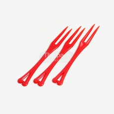 칼라 미니 포크 레드, 1세트, 100개입