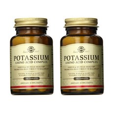 Solgar Potassium Amino Acid Complex Tablets 솔가 칼륨 아미노산 컴플렉스 100정 2팩(200정)