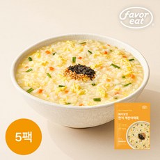 [페이보잇] 한끼 계란야채죽 400g, 5개 - 아이배냇한우사골죽