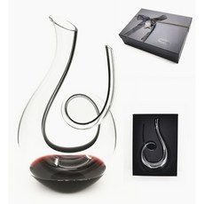 AMAZACER 백조 와인 디켄터 손으로 날린 무연 크리스탈 유리 1500ml 클래식 와인 통풍기 레드 와인 물병 와인 액세서리 와인 선물, 1개