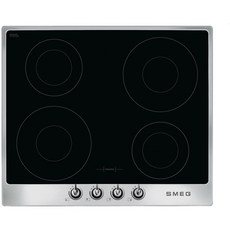 스메그 SI964XM 빅토리아 인덕션 실버 직관적디자인 다이얼제어 주방의로망 4구 빌트인 인덕션