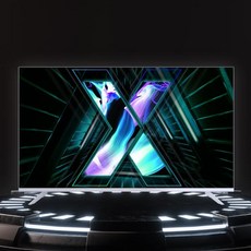 eTV 이노스tv 3년무상 X55QLED PRO 144Hz 화이트 스마트 구글 TV_자가설치