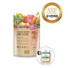 [사은품증정]ANF 6FREE PLUS 소고기연어 5.6kg 강아지사료 오가앤리프수제간식 200g 증정, 1개 - 오가앤리프