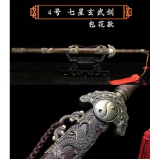장식용 인테리어 검 수련용 가검 훈련 죽검 칼 연습, No. 4 스테인레스 스틸 플라워 110cm