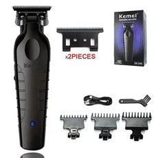 헤어 클리퍼 이발기 Kemei 남성용 KM2299 트리머 전문 커터 커팅, KM2299 ceramic blade, 4.KM2299 ceramic blade - klge147