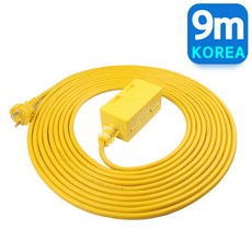 IT 산업용 캠핑 전기 코드 연장선 리드선 멀티탭 2구 (10호 20호 30호 50호), 1개, 9m