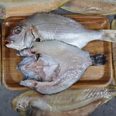 국산 서해안 말린생선 우럭 참돔 반건조우럭 반건조참돔, 1개, 건조+우럭 참돔셋트
