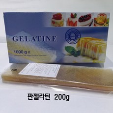 판 젤라틴 독일산 잎새 리프 젤라틴 200g, 1개