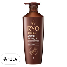 려 홍진단 홍삼 모발영양 트리트먼트 약산성 화이트플로럴향, 13개, 820ml