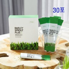 새싹보리분말 스틱 국내산 100% 친환경 새싹보리 보리싹 어린 보리순 보리잎 뿌리 차 가루 수경재배 발아보리 녹즙 식이섬유 베타글루칸 가바 홈쇼핑 15포, 30포