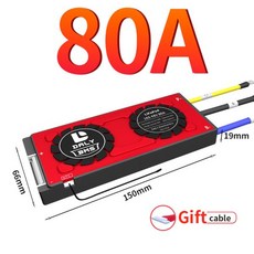 Daly Lifepo4 BMS 이온 4S 8S 10S 13S 16S NTC 온도 센서 포함 18650 배터리 팩용 15A 20A 30A 40A 60A 80, 01 Li ion 10S 36V, 14 80A seper port NTC, 1개