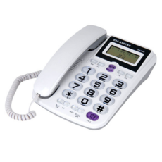 대명 빅버튼 발신자표시 유선 전화기 DM-980 가정용 사무용, DM-980 화이트전화기