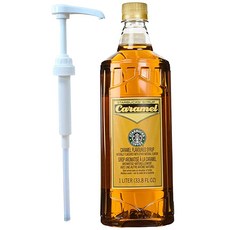 스타벅스 캬라멜 커피 시럽 1L 대용량, Syrup-Caramel-1L-33.8oz