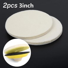 양모 펠트 연마 갈이 갈기 패드 유리 스테스강 휠 흠집 수리, 없음, 1) 3inch, 1개
