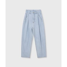 [오아이오아이컬렉션] [재입고]우먼즈 데일리 턱 와이드 데님 팬츠_아이스 블루