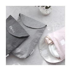 [데코뷰] 메르시 피그워싱자수 기저귀파우치, 디자인:핑크피그워싱