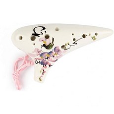 1338601 TNG 오카리나 싱글 12홀 알토 C조 Ocarina 고급 관취주 악기 대만제 AC 유색 등나무꽃