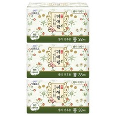쏘피 귀애랑 롱 팬티라이너 팩세트, 38개입, 3개
