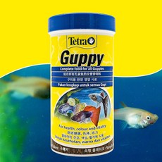 테트라 구피푸드 250ml 75g 모든 열대어 관상어 사료 먹이 밥 구피 베타, 1개
