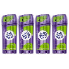 레이디 스피드 스틱 데오드란트 24시간 파우더65g 4개 Lady Speed Stick Invisible Dry Deodorant