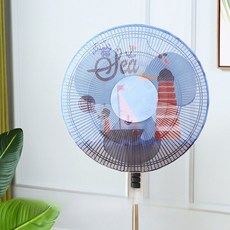 스탠드선풍기 무소음 여름 메쉬 방진 팬 어린이 핀치 방지 보호 슬리브 가정용 스탠드 플로어 스탠딩 커버, 3.Overlook - 50cm, 1개