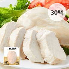 [바디닭] 소프트 저염 닭가슴살 30팩, 단품